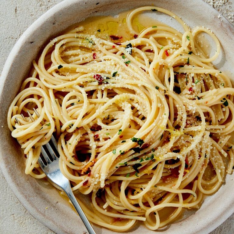 Pantry Pasta with Garlic and Olive Oil