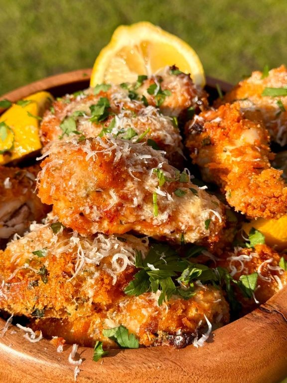 Parmesan Herb Crusted Baked Wings