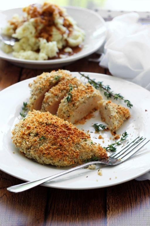 Parmesan Herb Crusted Seasoned Chicken