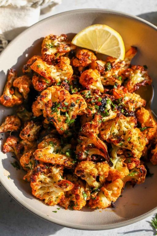 Parmesan Roasted Cauliflower Salad