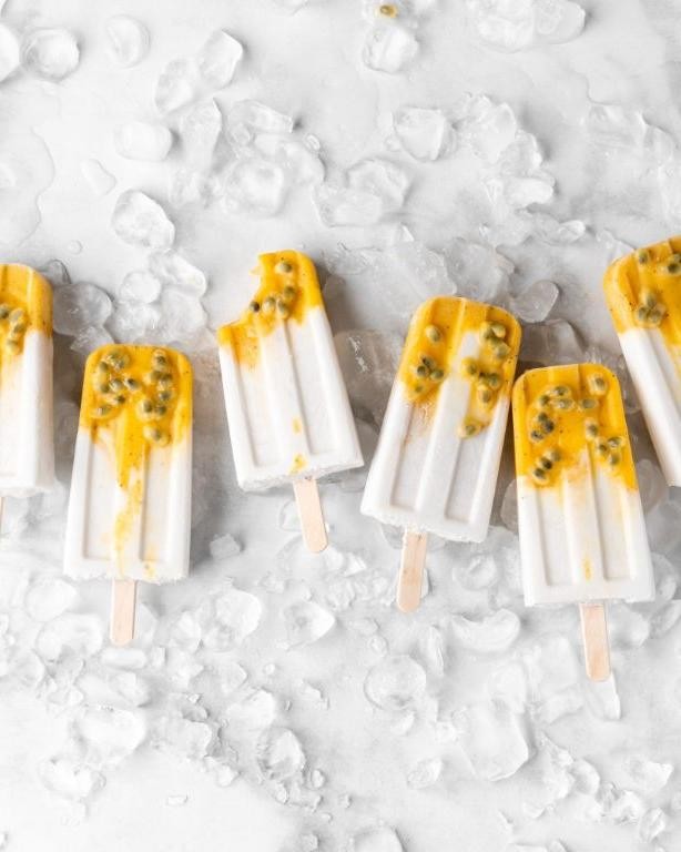 Passion Fruit Coconut Paletas