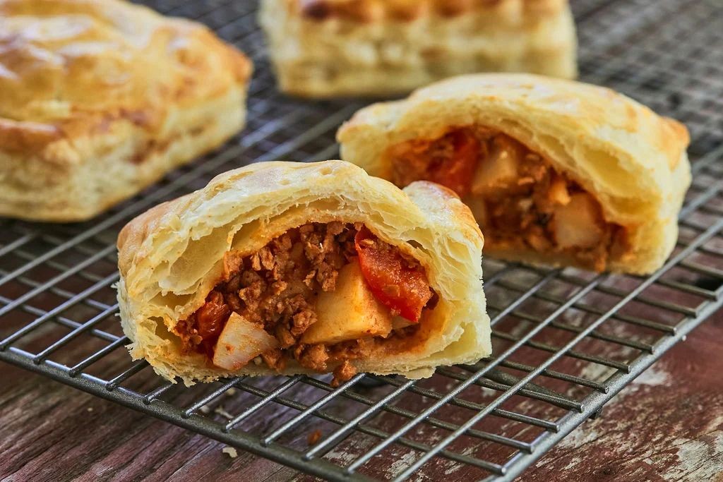 Pasteles with Chorizo and Potatoes