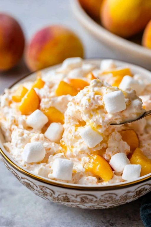 Peach Melba Cool Whip Fruit Salad