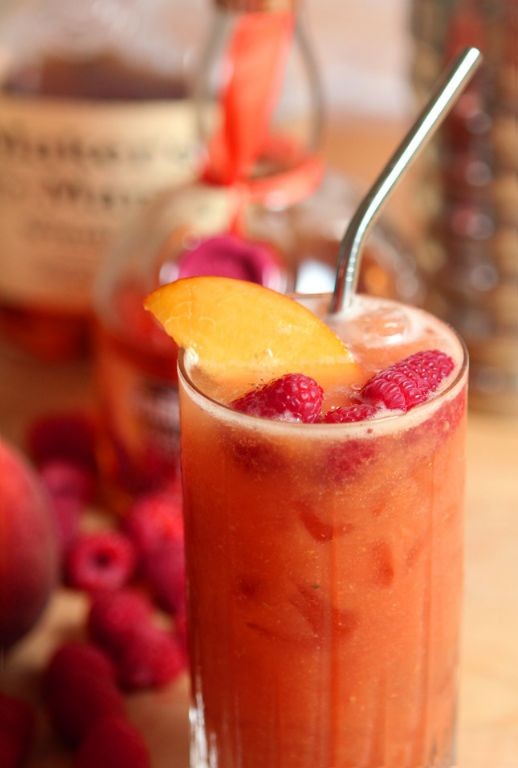 Peach Melba Rum Shot