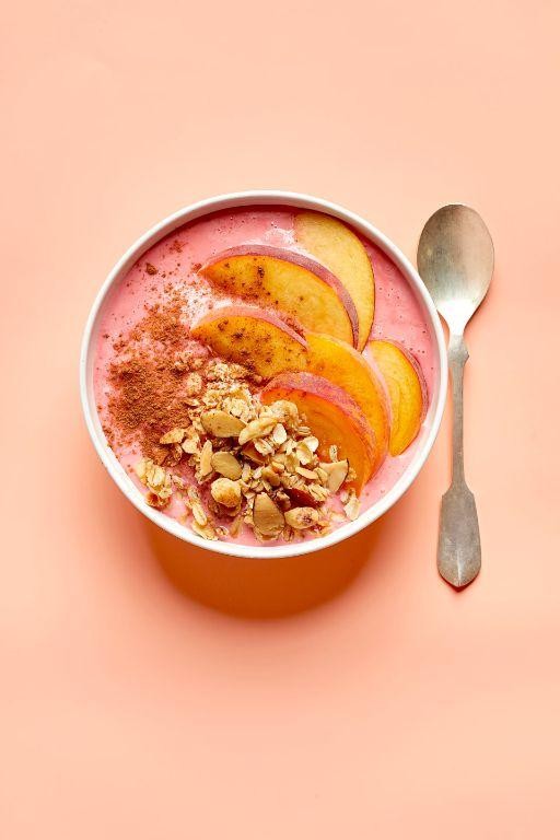 Peach Melba Smoothie Bowl
