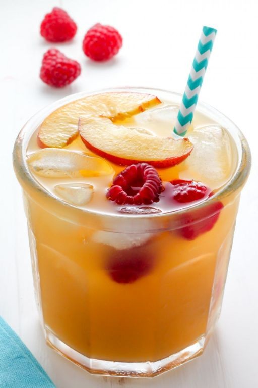 Peach Raspberry Iced Tea