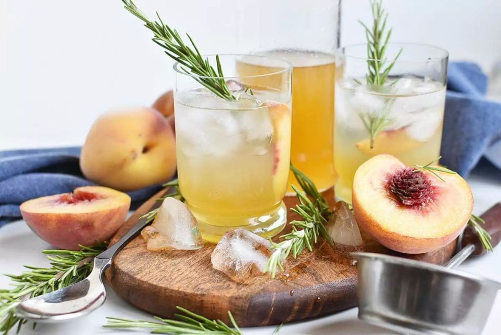Peach Rosemary Hard Cider