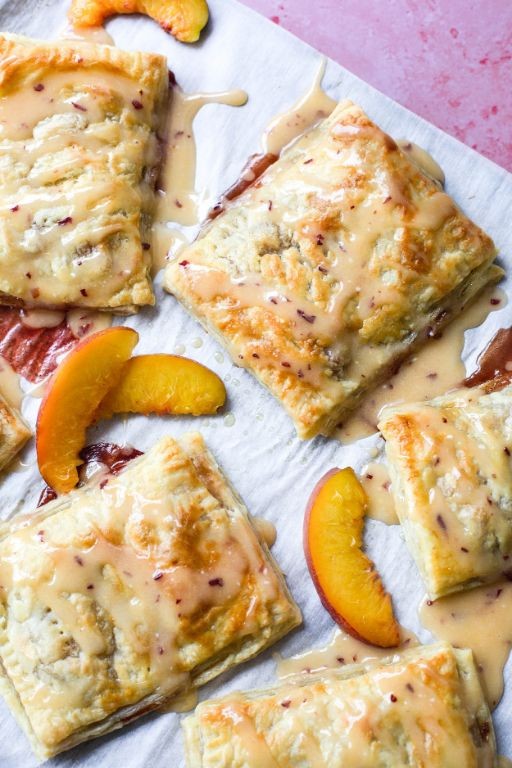 Peach Strudel with Cinnamon and Sugar