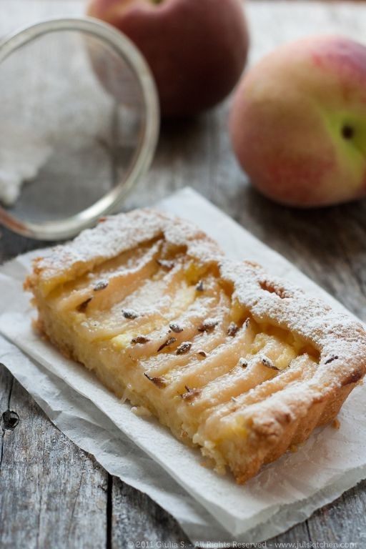Peach and Lavender Pastry Squares