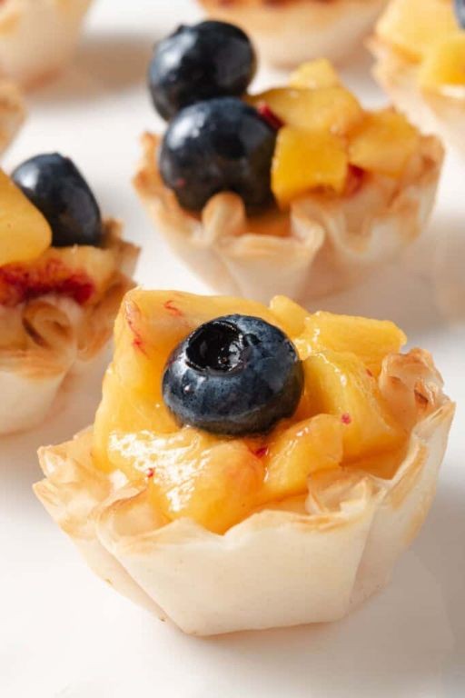 Peach and Mascarpone Pastry Bites