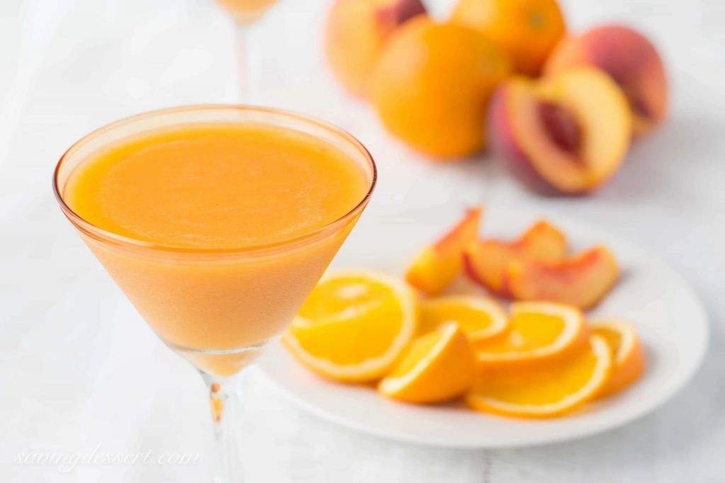Peach-Orange Fuzzy Navel Slushie