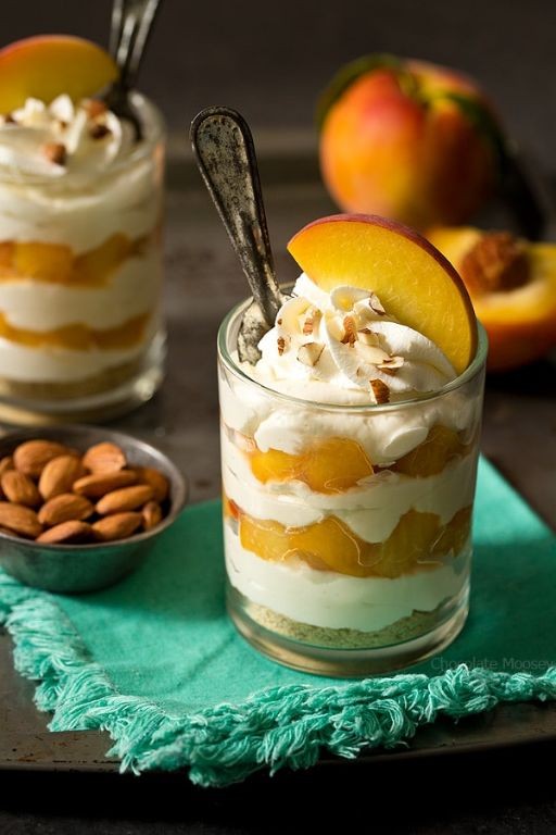 Peaches and Cream Cool Whip Parfait
