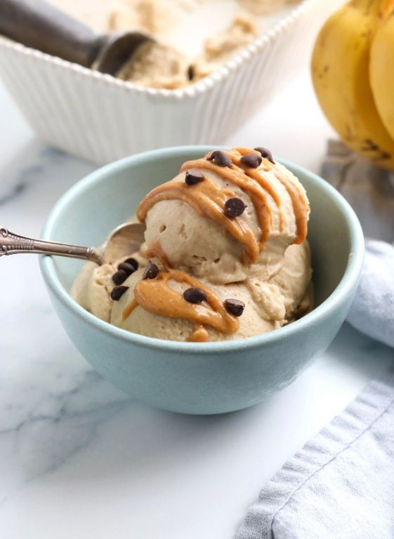 Peanut Butter Banana Ice Cream