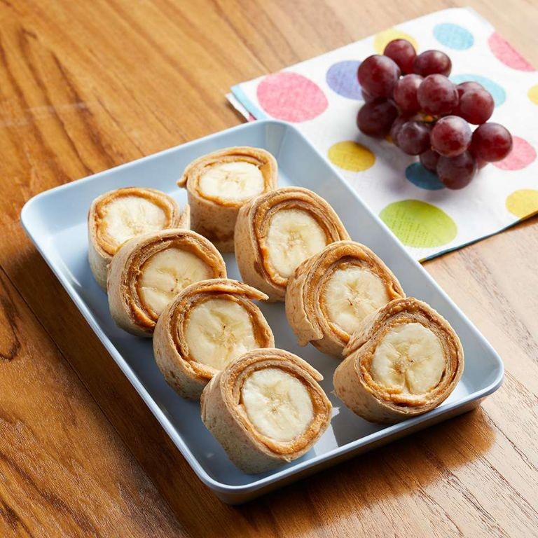 Peanut Butter Banana Tortilla Roll Ups