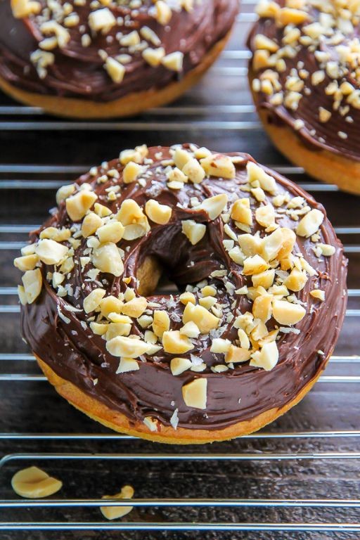 Peanut Butter Chocolate Cake Donuts for Decadent Indulgence