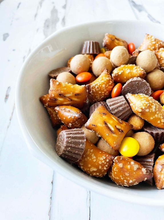 Peanut Butter Cup Holiday Chex Mix