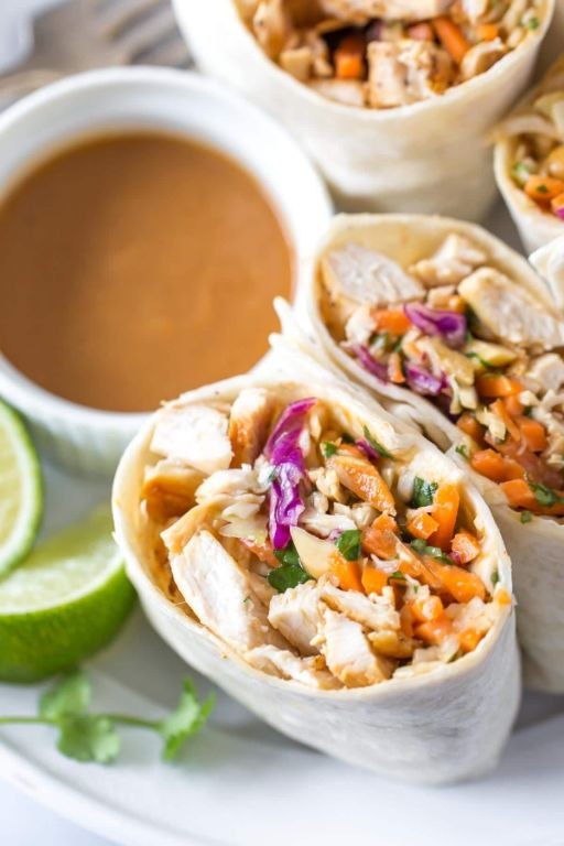Peanut Butter Fried Chicken Wrap