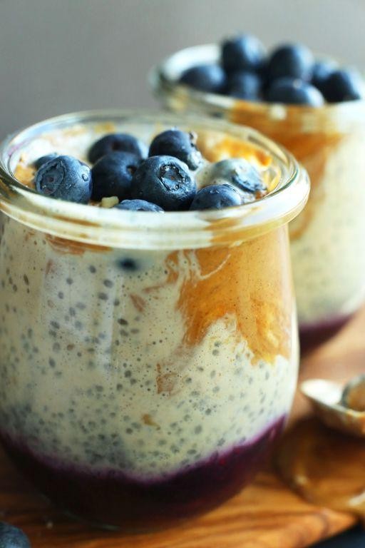 Peanut Butter & Jelly Chia Bowl