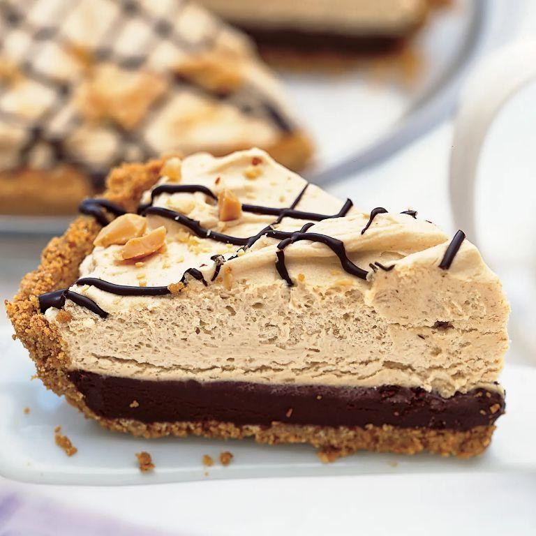 Peanut Butter Mousse Pie with Whipped Cream
