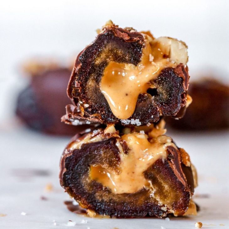 Peanut Butter Stuffed Chocolate Covered Raisins