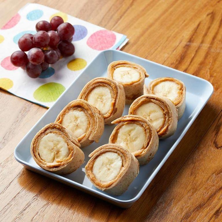 Peanut Butter and Banana Roll-Ups