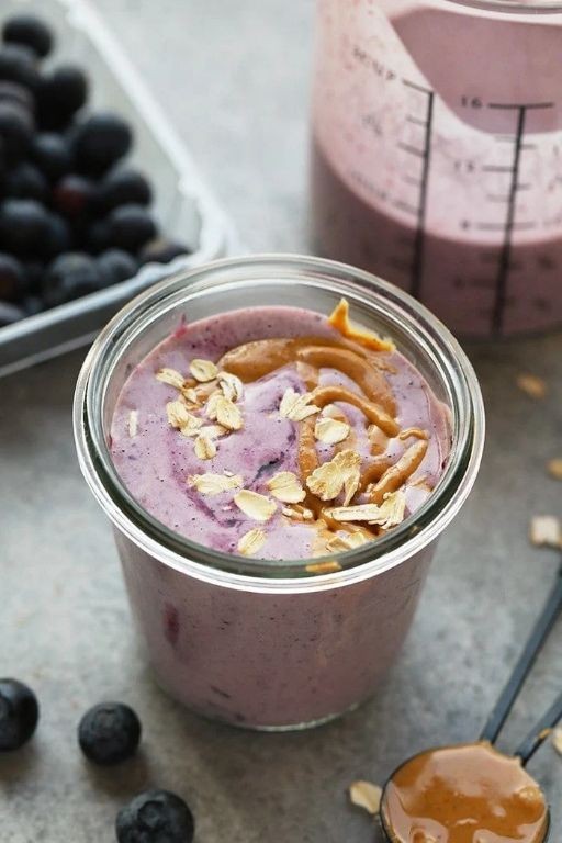 Peanut Butter and Jelly Mass Gainer Shake