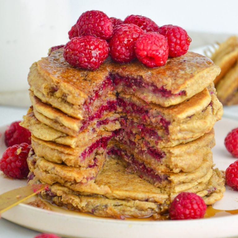 Peanut Butter and Jelly Souffle Pancakes