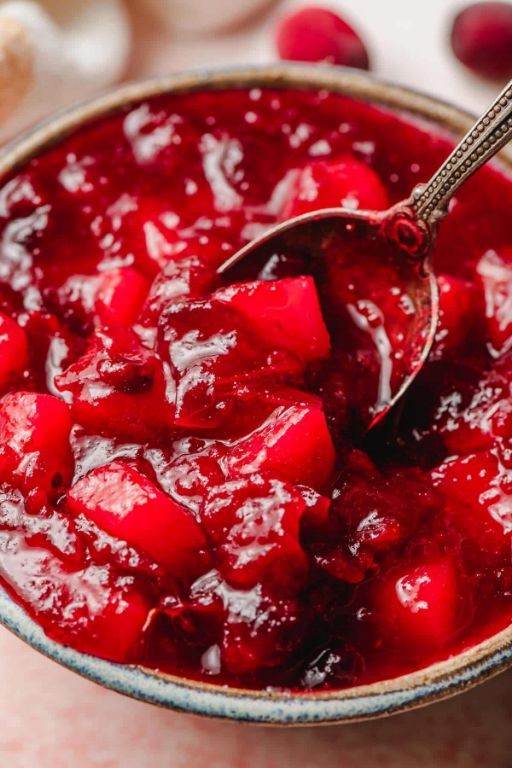 Pear Vanilla Cranberry Relish