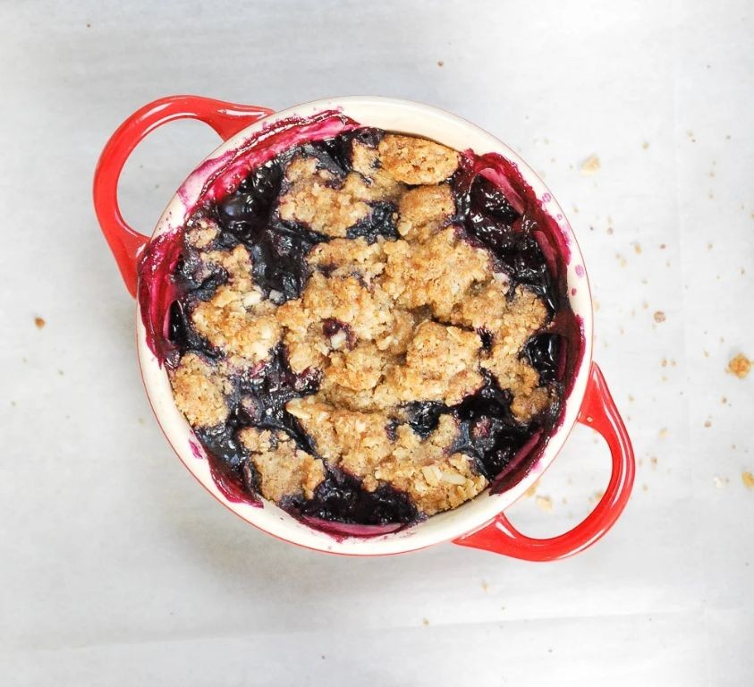 Pear and Blueberry Cobbler