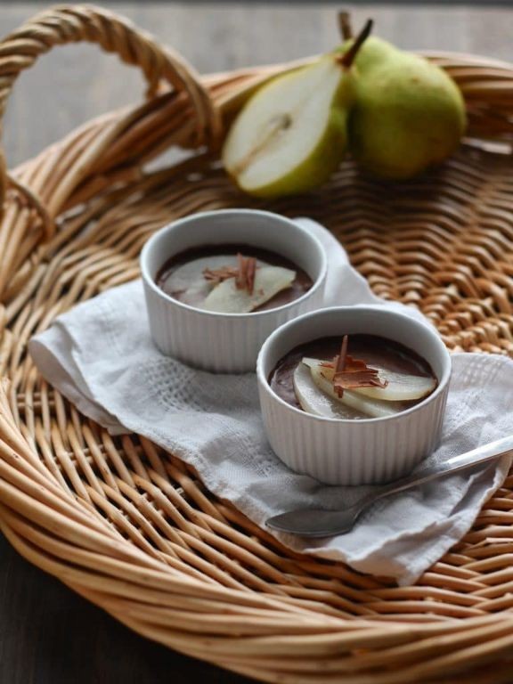 Pear and Dark Chocolate Mousse