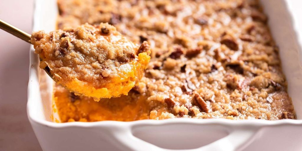 Pecan Crunch Sweet Potato Casserole