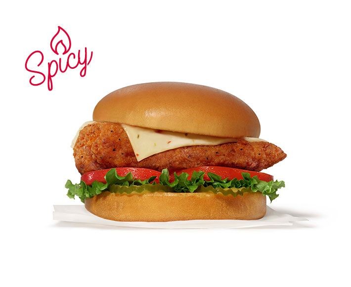 Pepper Jack Cheese Spicy Chicken Sandwich