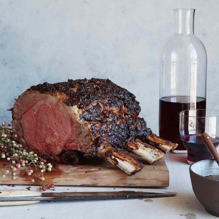 Peppercorn Crusted Ribeye Roast