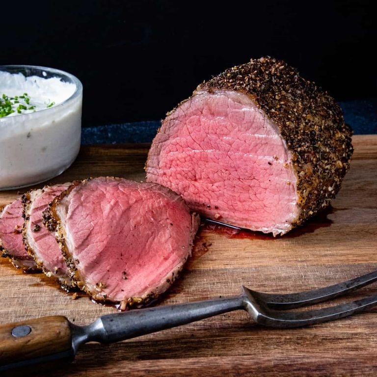 Peppercorn-Crusted Roast Beef