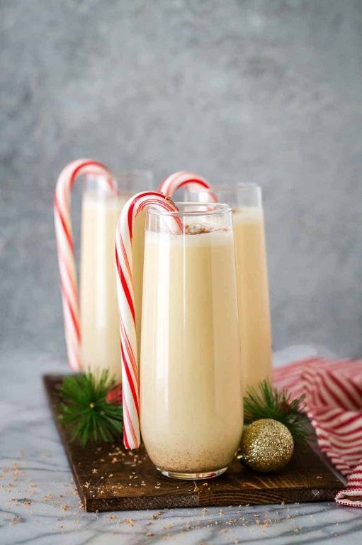 Peppermint Mocha Eggnog Cocktail