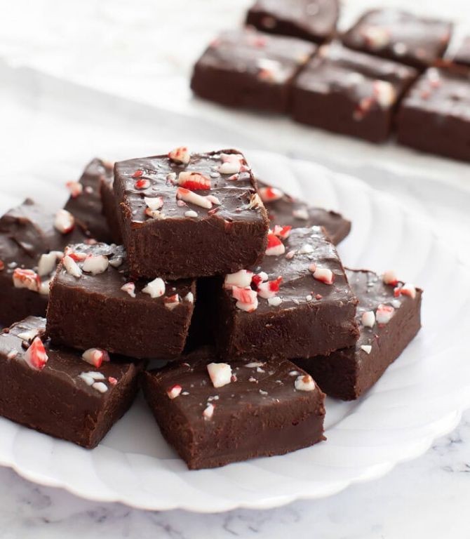 Peppermint Sugar-Free Chocolate Fudge