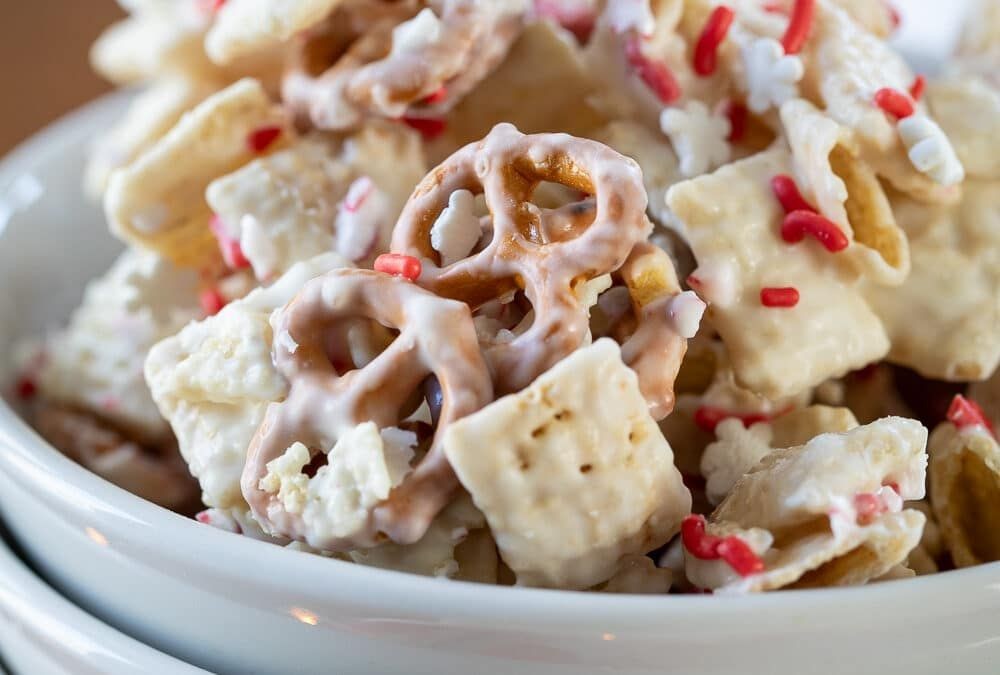 Peppermint White Chocolate Holiday Chex Mix