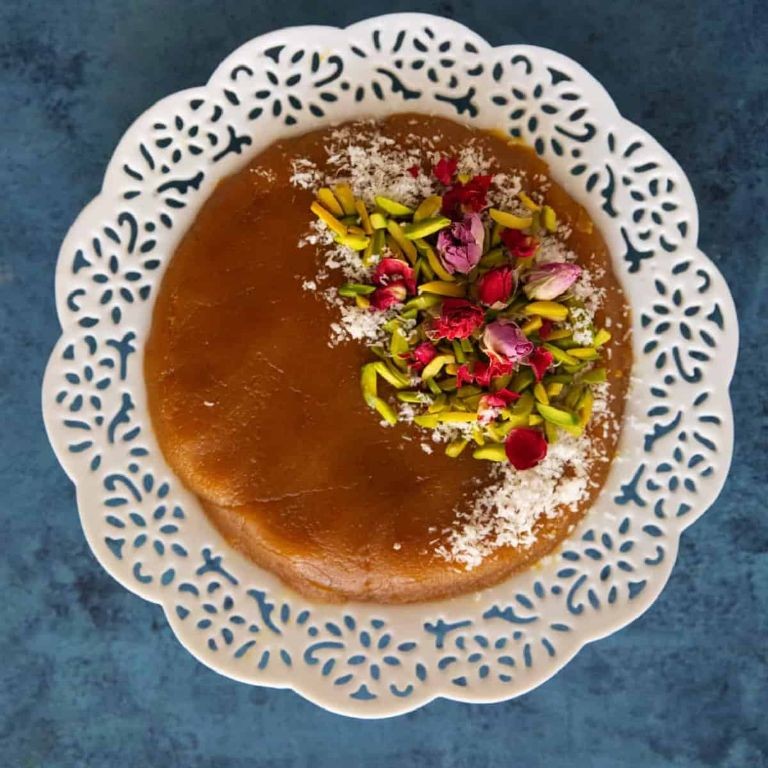 Persadian Halva with Saffron and Barberries