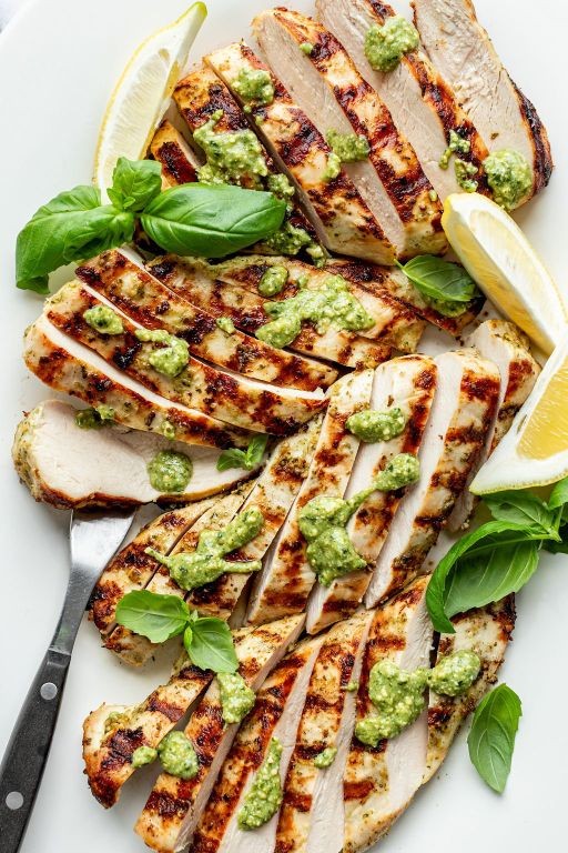Pesto Basil Healthy Chicken Marinade