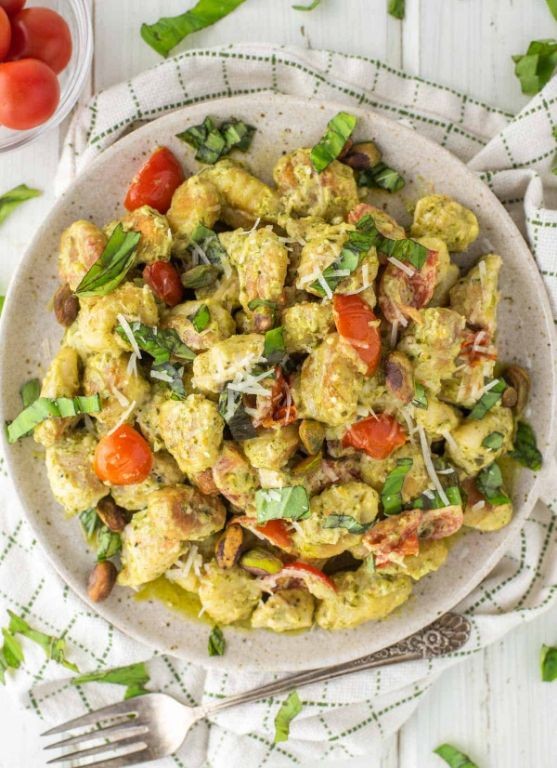 Pesto Chicken and Ricotta Gnocchi