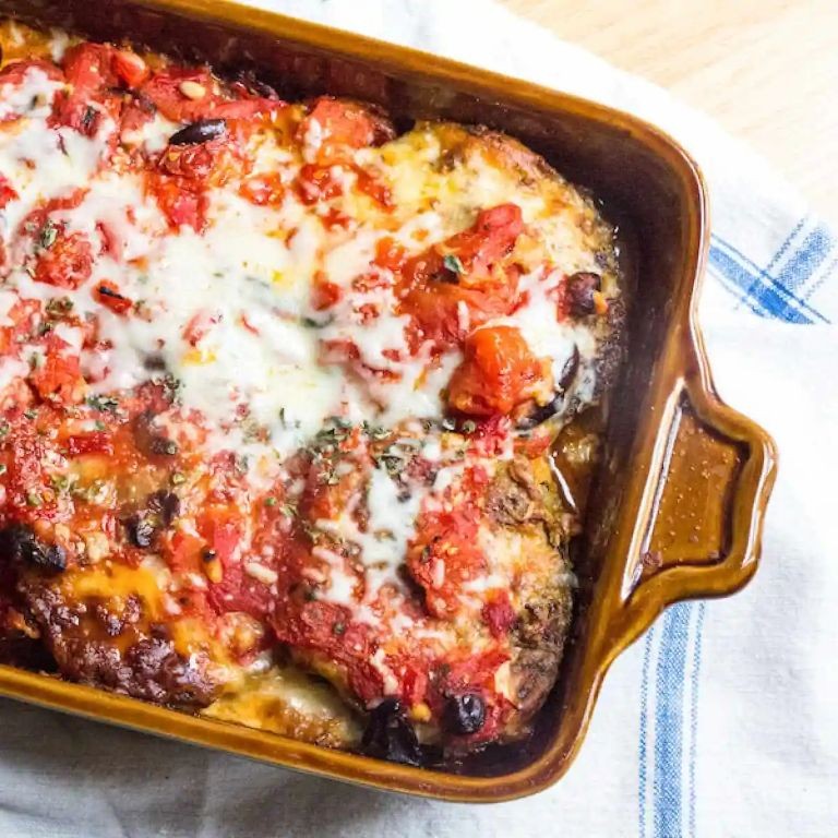 Pesto Eggplant Parmesan