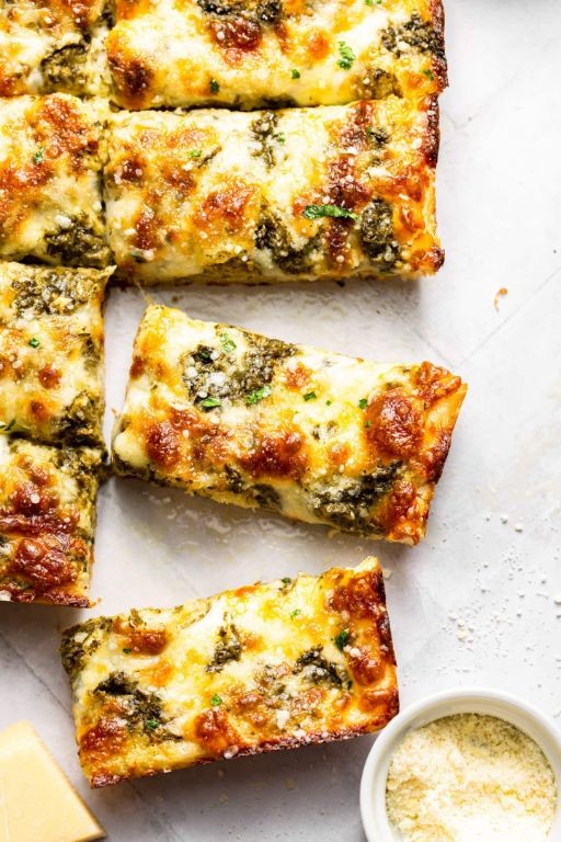 Pesto Garlic Bread