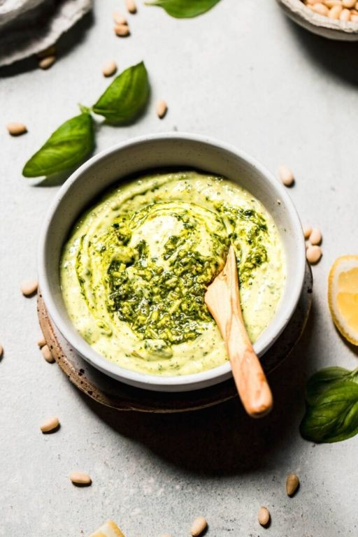 Pesto Mayo Seafood Sauce