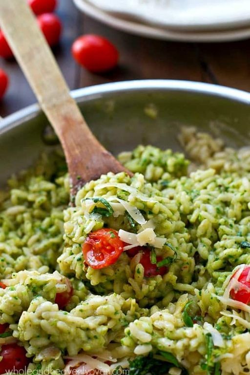 Pesto Risotto with Parmesan