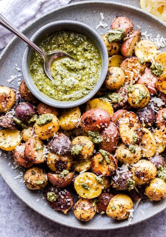 Pesto Roasted Baby Potatoes