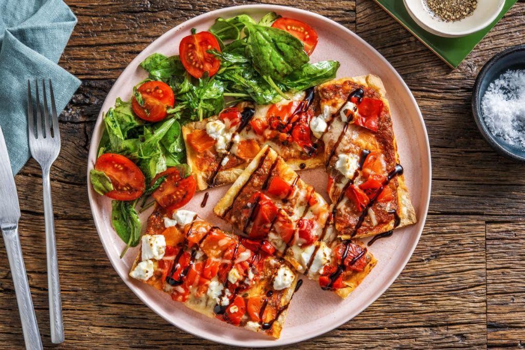 Pesto and Goat Cheese Flatbread