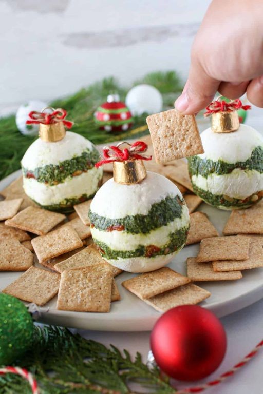 Pesto and Sun-Dried Tomato Cheese Ball