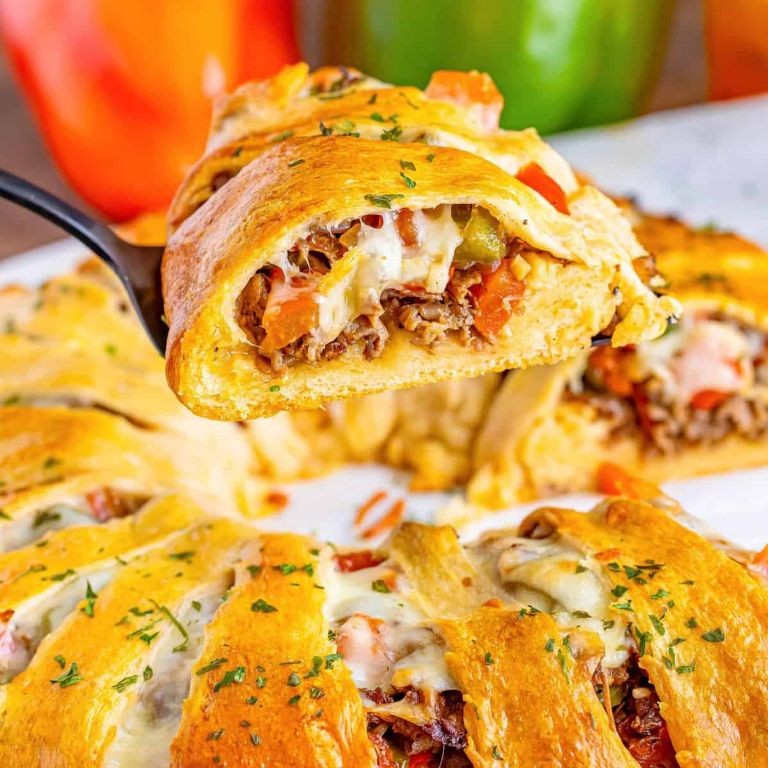 Philly Cheesesteak Crescent Ring