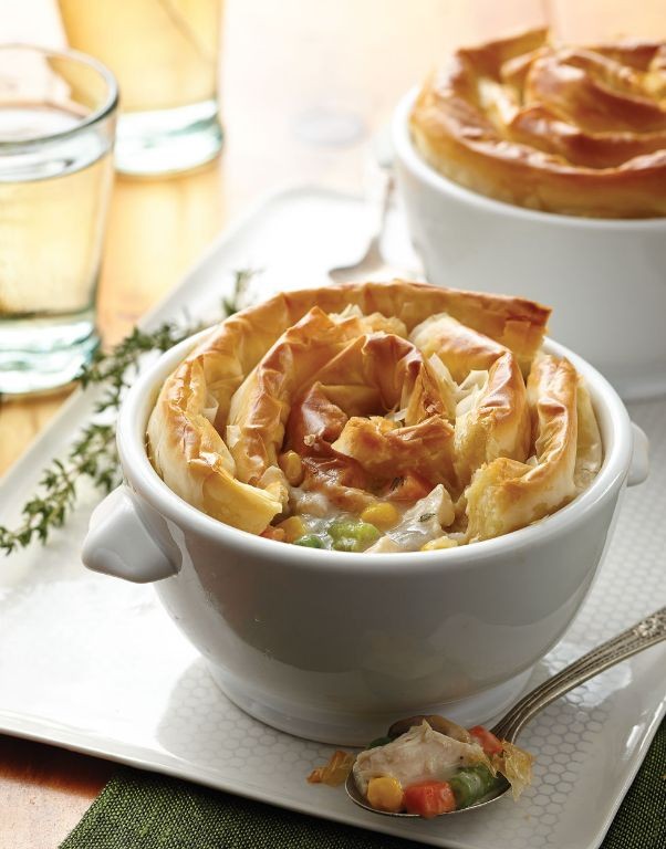 Phyllo Crust Turkey Pot Pie