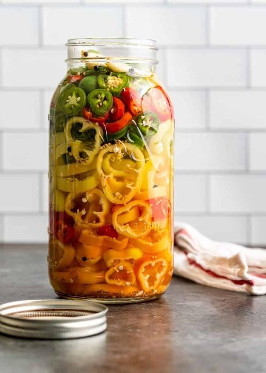 Pickled Tomato and Pepper Medley